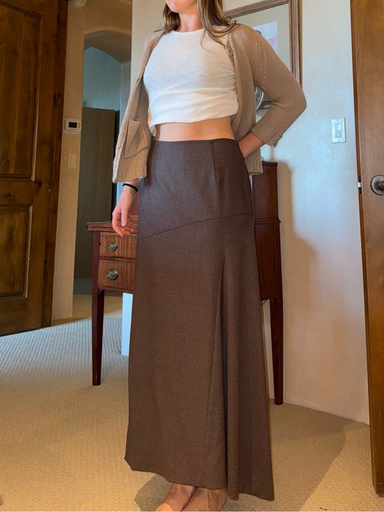 Brunello Cucinelli Dresses & Skirts - Brunello Cucinelli Brown Maxi A-Line Skirt